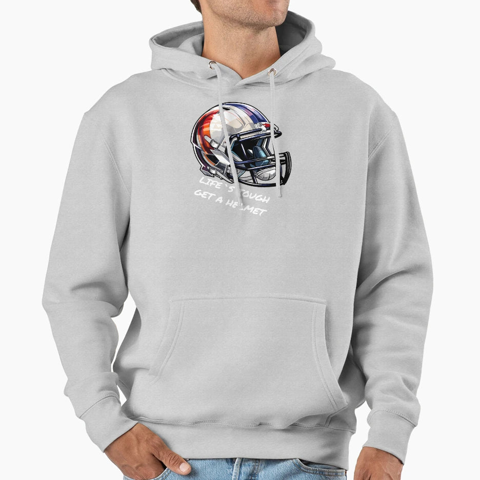 Copy Copy Life S Tough Get Helmet Hoodie - Novelty Apparel Men Women - T-Shirt, Sweatshirt, Hoodie