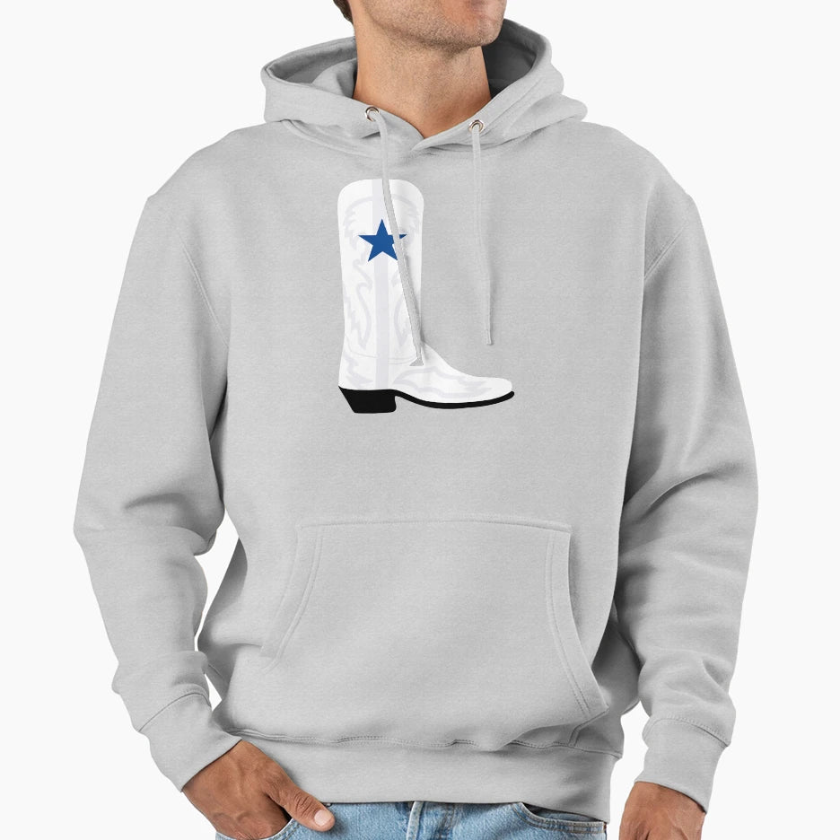 Cowboys Boot Hoodie - Trendy Graphic Unisex - T-Shirt, Sweatshirt, Hoodie