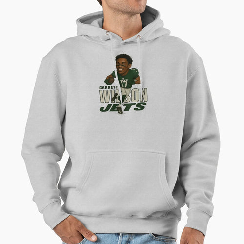 Garrett Wilson Jets 17 Caricature Art Hoodie - Trendy Graphic Men Women - T-Shirt, Sweatshirt, Hoodie