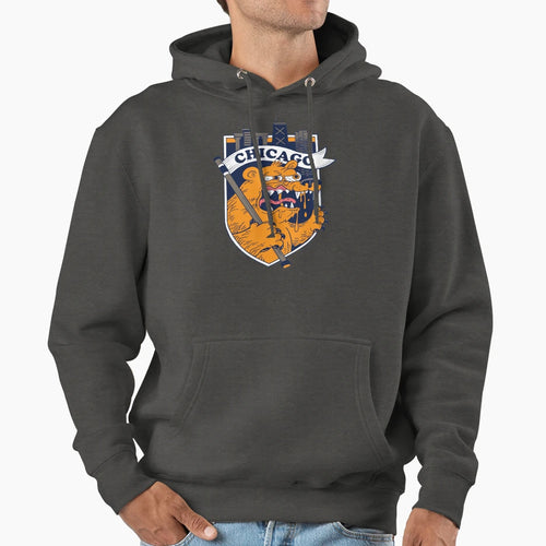 Chicago Football Hoodie - Custom Art Print for Adults - T-Shirt, Sweatshirt, Hoodie