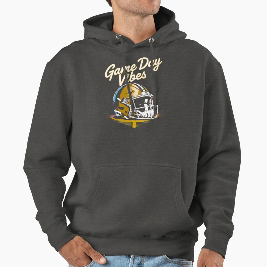 Game Day Vibes Football Hoodie - Streetwear Style for Adults - T-Shirt, Sweatshirt, Hoodie