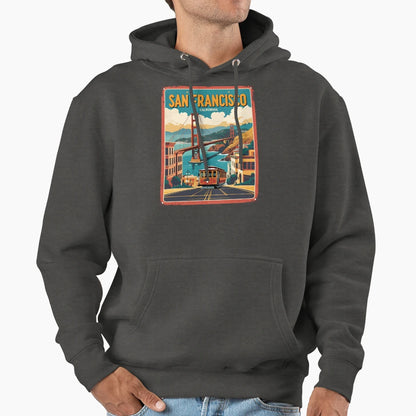 San Francisco California Hoodie - Aesthetic Graphic for Adults - T-Shirt, Sweatshirt, Hoodie