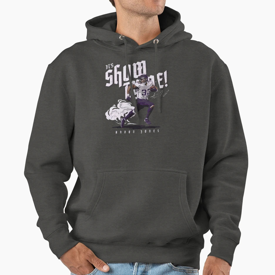 Aaron Jones Minnesota Show Tyme Run Hoodie - Fun Novelty Design Unisex - T-Shirt, Sweatshirt, Hoodie