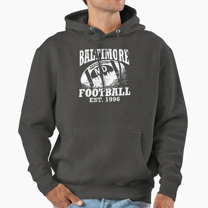 Baltimore Football Hoodie - Graphic Print Men Women - T-Shirt, Sweatshirt, Hoodie