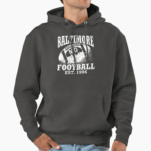 Baltimore Football Hoodie - Graphic Print Men Women - T-Shirt, Sweatshirt, Hoodie