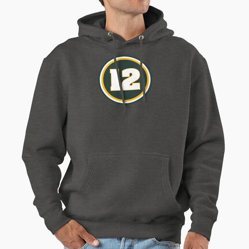 12 Patch Hoodie - Casual Everyday Wear Men Women - T-Shirt, Sweatshirt, Hoodie