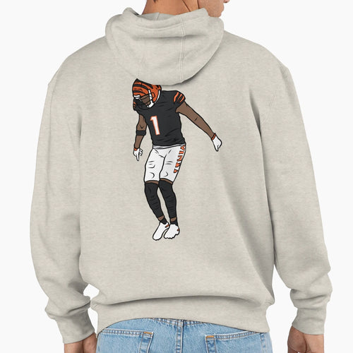 Jamarr Chase Celebration Hoodie - Custom Art Print for Adults - T-Shirt, Sweatshirt, Hoodie