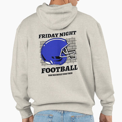 Friday Night Football Blue Helmet Hoodie - Custom Art Print Unisex - T-Shirt, Sweatshirt, Hoodie