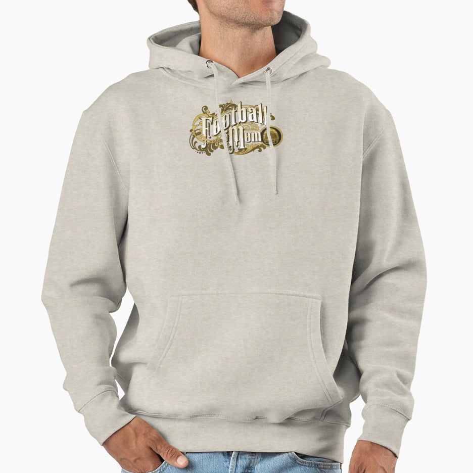Sports Mom Football Hoodie - Novelty Apparel for Adults - T-Shirt, Sweatshirt, Hoodie