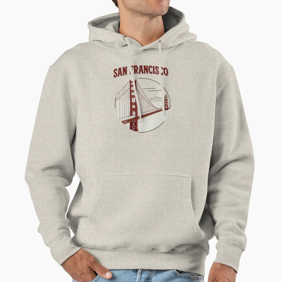 San Francisco City Hoodie - Custom Art Print Men Women - T-Shirt, Sweatshirt, Hoodie