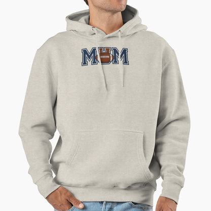 Custom American Football Sports Logo Hoodie - Trendy Graphic Men Women - T-Shirt, Sweatshirt, Hoodie