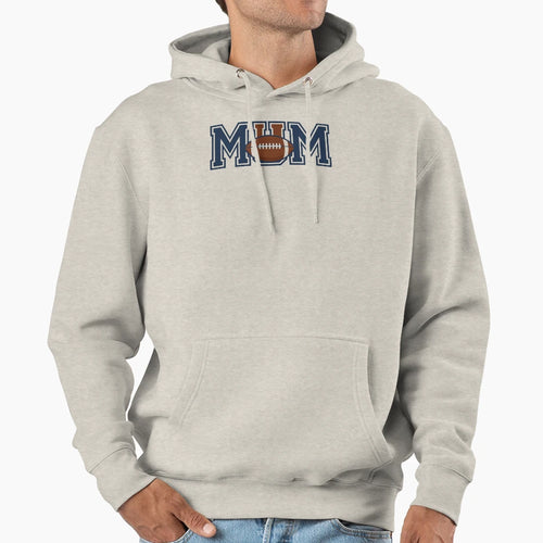 Custom American Football Sports Logo Hoodie - Trendy Graphic Men Women - T-Shirt, Sweatshirt, Hoodie