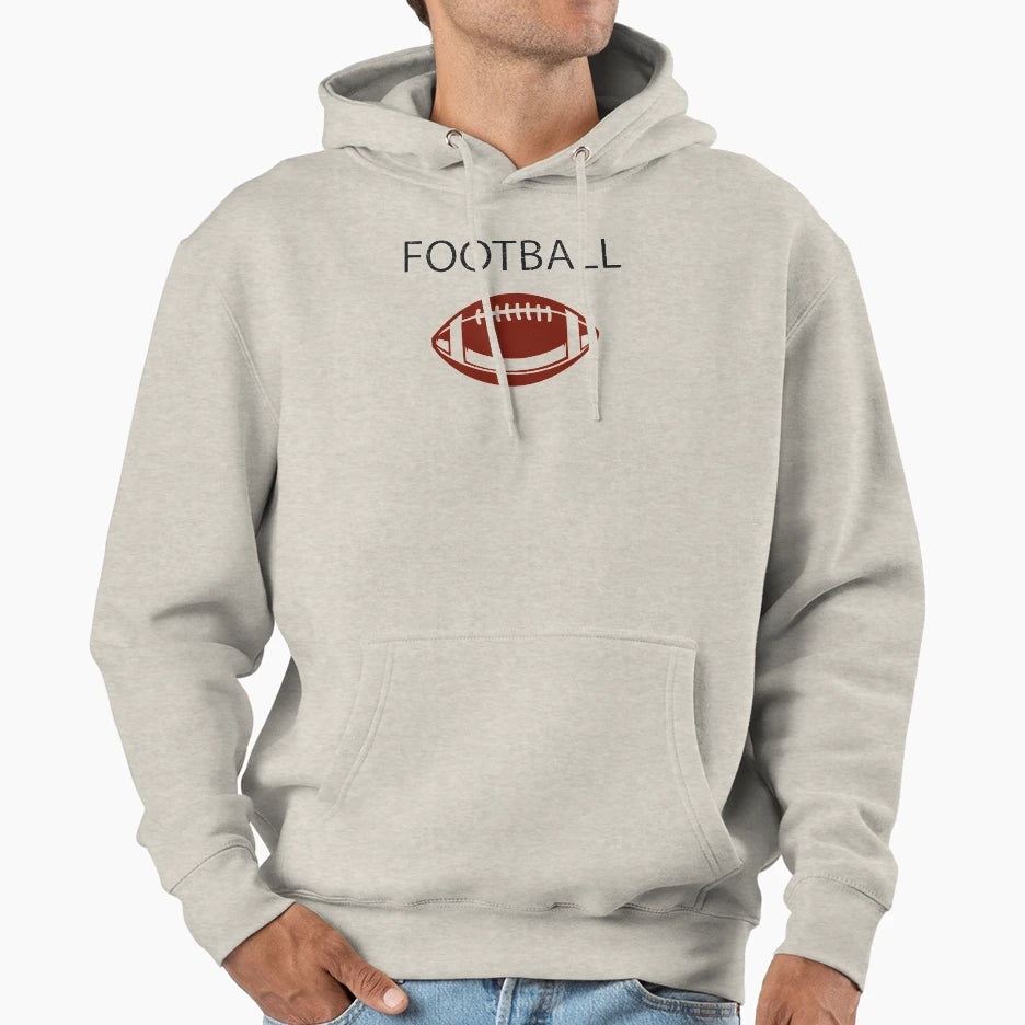 Football Everyday Funny Sport Hoodie - Fun Novelty Design for Adults - T-Shirt, Sweatshirt, Hoodie