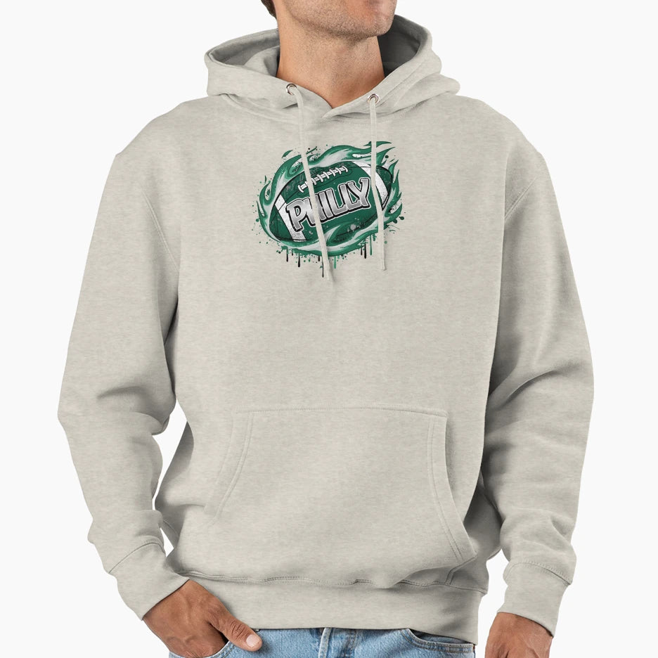 Philly Football Philadelphia Hoodie - Trendy Graphic Unisex - T-Shirt, Sweatshirt, Hoodie