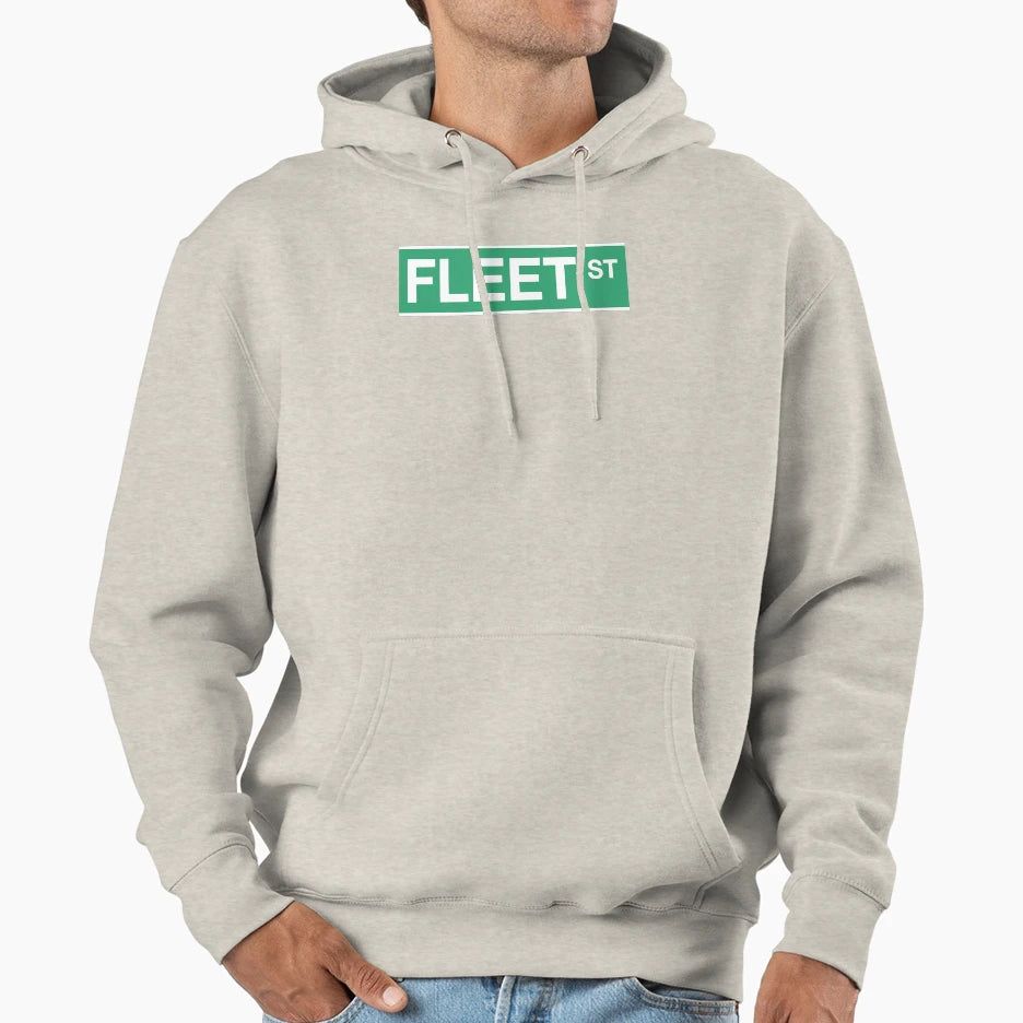 Fleet Street Sweeney Todd Green Hoodie - Minimalist Print Unisex - T-Shirt, Sweatshirt, Hoodie