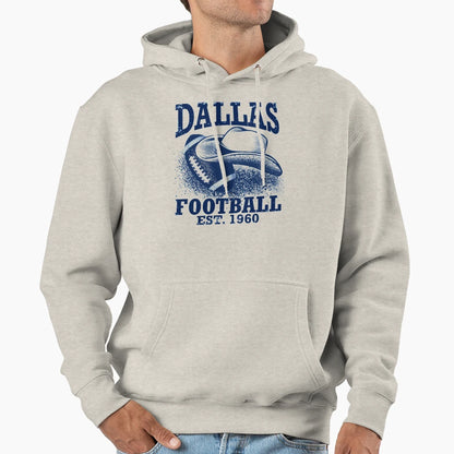 Dallas Football Hoodie - Custom Art Print Unisex - T-Shirt, Sweatshirt, Hoodie