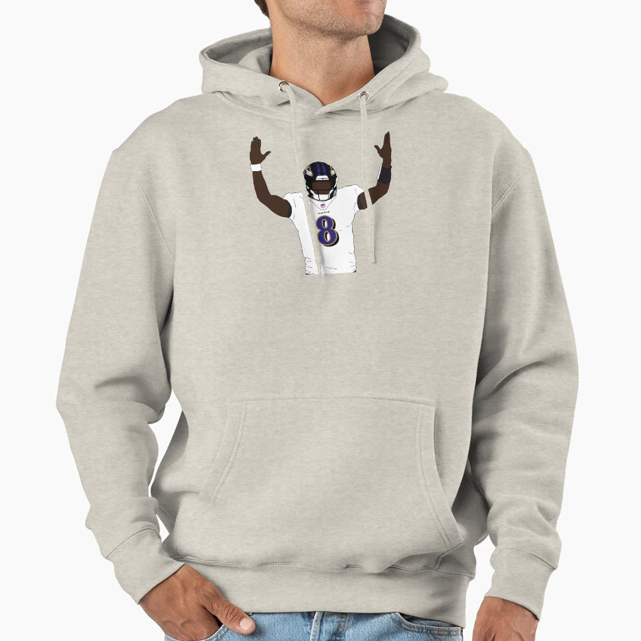 LJ Baltimore Ravens Touchdown Hoodie - Trendy Graphic Men Women - T-Shirt, Sweatshirt, Hoodie