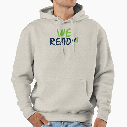 Seattle Seahawks We Ready Wolf Gray Hoodie - Aesthetic Graphic Men Women - T-Shirt, Sweatshirt, Hoodie
