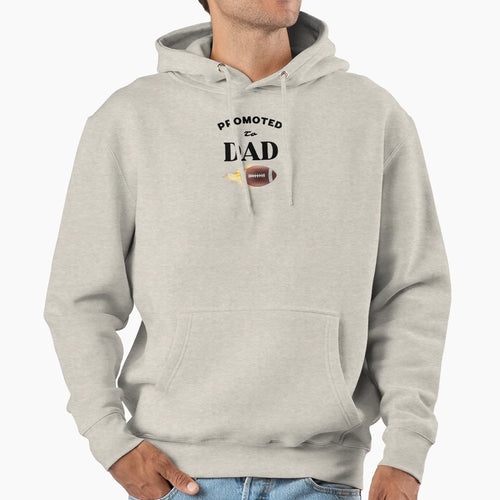 Promoted To Dad New Dad Gift Hoodie - Graphic Print for Adults - T-Shirt, Sweatshirt, Hoodie