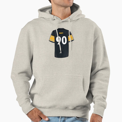 Tj Watt Jersey Hoodie - Novelty Apparel Unisex - T-Shirt, Sweatshirt, Hoodie
