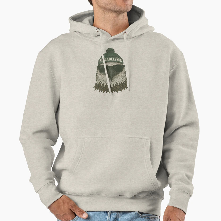 Philadelphia Eagle Beanie Hoodie - Casual Everyday Wear for Adults - T-Shirt, Sweatshirt, Hoodie