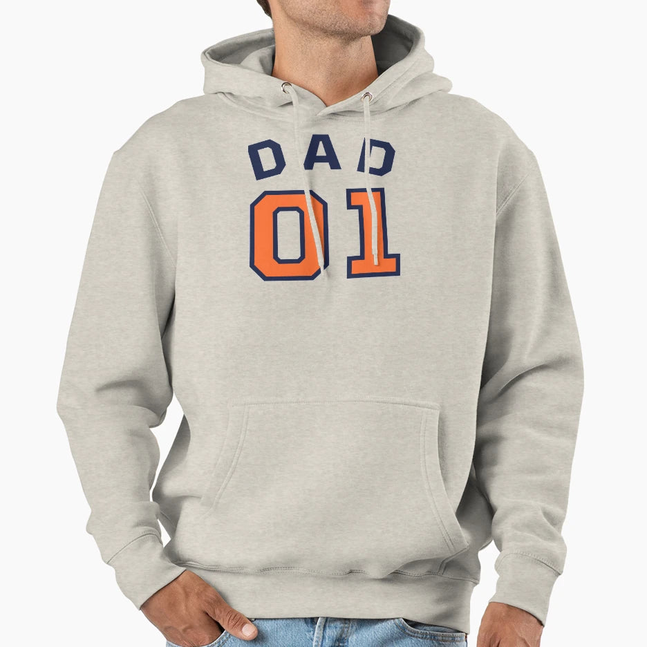 1 Dad Number One Fathers Day T-Shirt - Novelty Apparel Men Women - T-Shirt, Sweatshirt, Hoodie