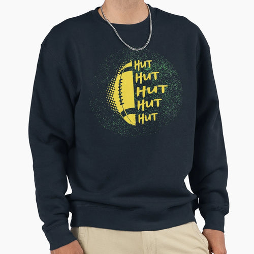 Hut Hut Hut American Football Sweatshirt - Minimalist Print Unisex - T-Shirt, Sweatshirt, Hoodie