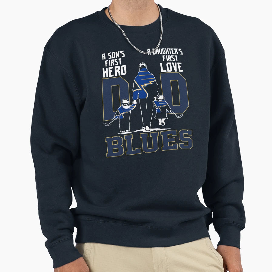 St Louis Dad Son Euro S First Hero Sweatshirt - Novelty Apparel Unisex - T-Shirt, Sweatshirt, Hoodie
