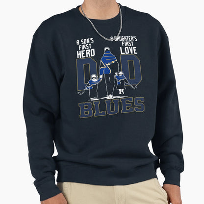 St Louis Dad Son Euro S First Hero Sweatshirt - Novelty Apparel Unisex - T-Shirt, Sweatshirt, Hoodie