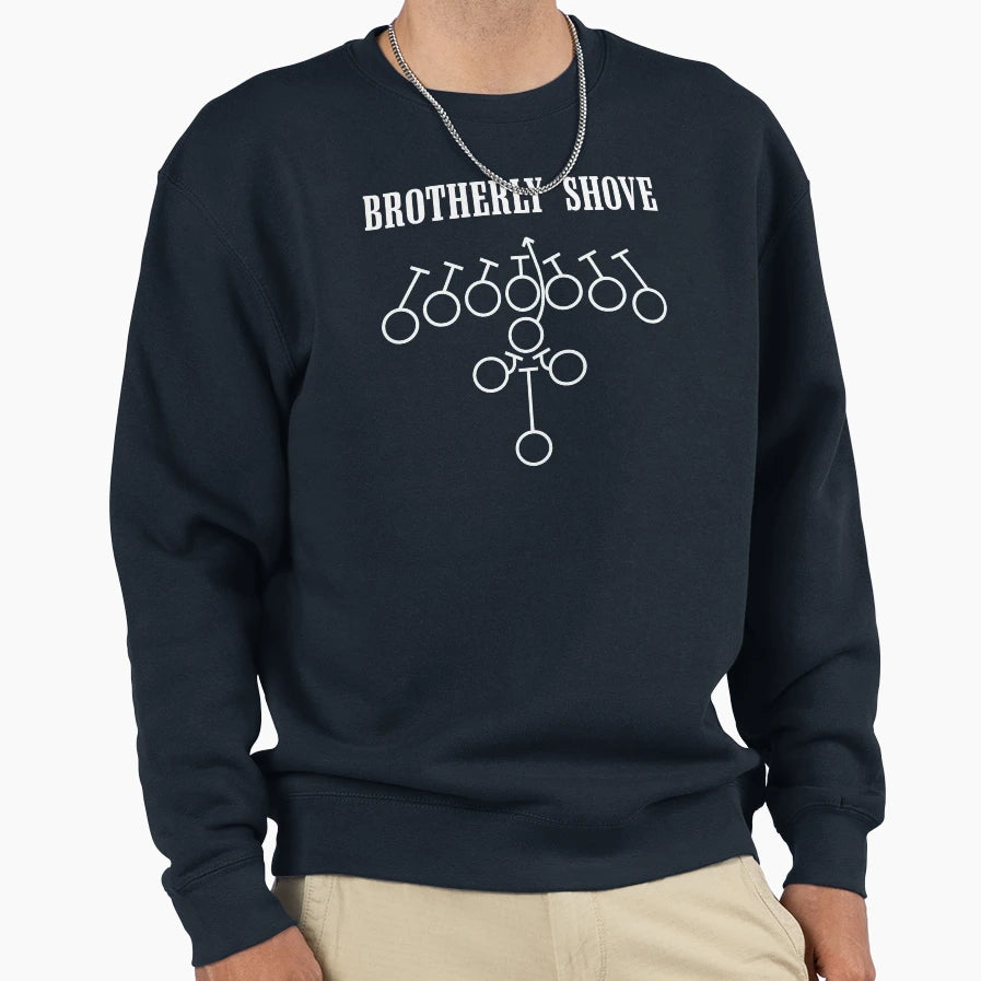 Brotherly Shove Sweatshirt - Aesthetic Graphic for Adults - T-Shirt, Sweatshirt, Hoodie