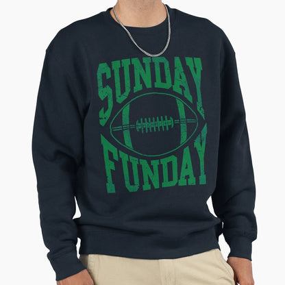 Sunday Funday Football Sweatshirt - Minimalist Print Men Women - T-Shirt, Sweatshirt, Hoodie