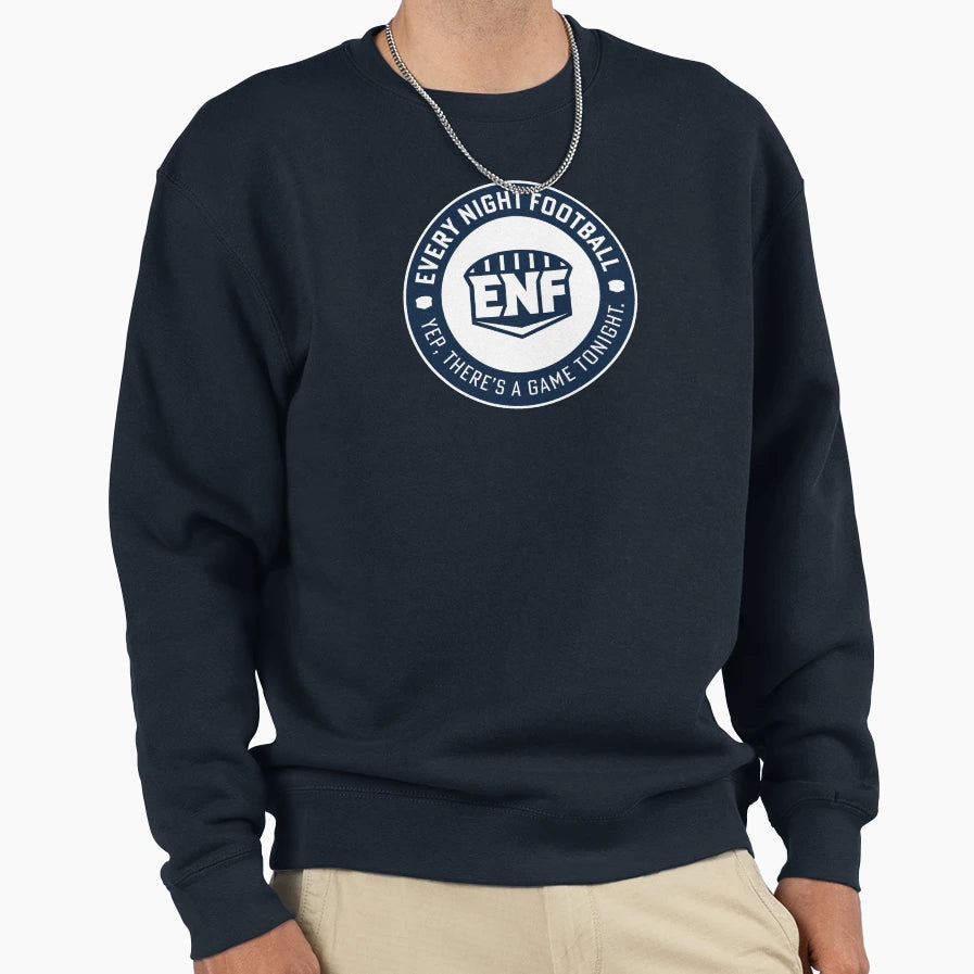 Every Night Football Circular Slogan Sweatshirt - Minimalist Print Unisex - T-Shirt, Sweatshirt, Hoodie