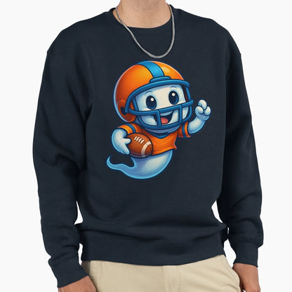 Touchdown Ghost Spooky Football Sweatshirt - Fun Novelty Design Men Women - T-Shirt, Sweatshirt, Hoodie
