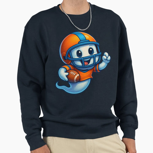 Touchdown Ghost Spooky Football Sweatshirt - Fun Novelty Design Men Women - T-Shirt, Sweatshirt, Hoodie