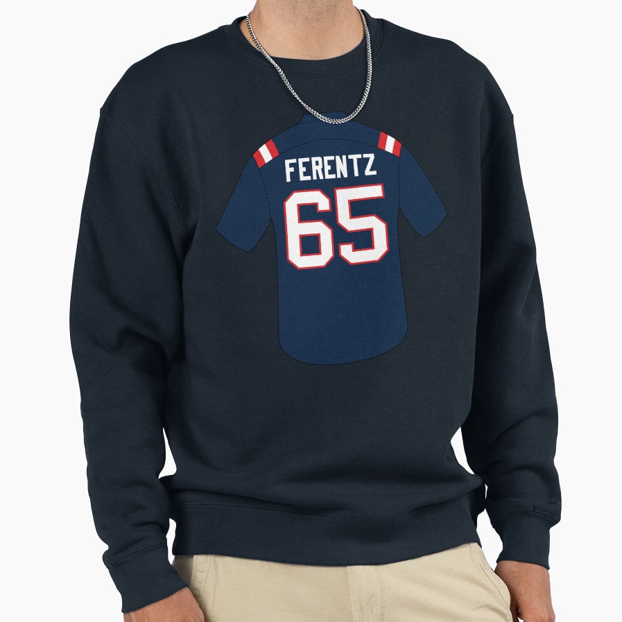 James Ferentz Jersey Number 65 Sweatshirt - Trendy Graphic Men Women - T-Shirt, Sweatshirt, Hoodie