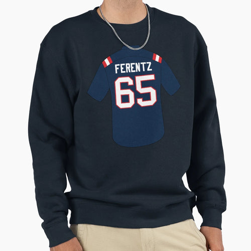 James Ferentz Jersey Number 65 Sweatshirt - Trendy Graphic Men Women - T-Shirt, Sweatshirt, Hoodie
