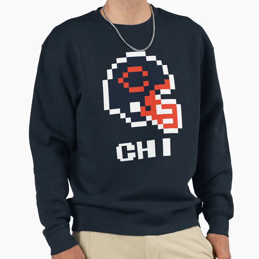 Chicago Bears Tecmo Super Bowl Sweatshirt - Minimalist Print for Adults - T-Shirt, Sweatshirt, Hoodie