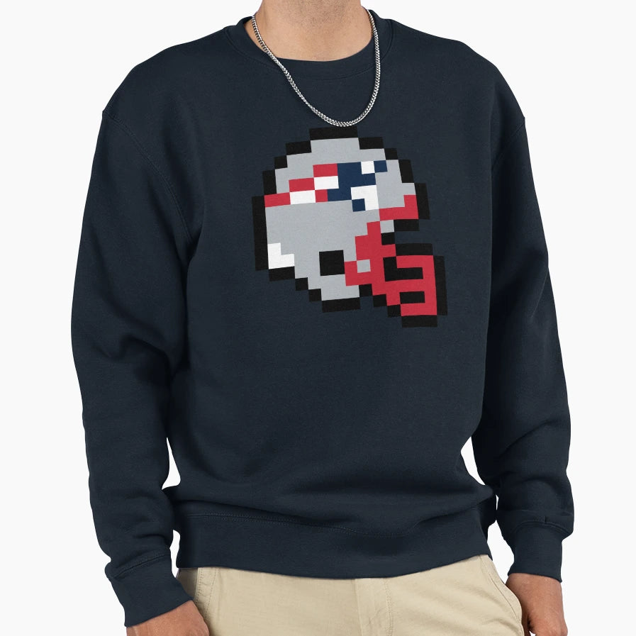 New England Patriots 8 Bit Football Sweatshirt - Streetwear Style Unisex - T-Shirt, Sweatshirt, Hoodie