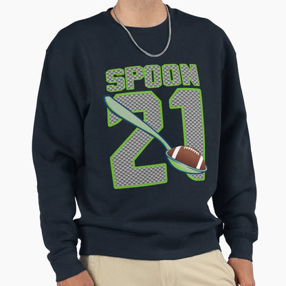 Seattle Seahawks Spoon Sweatshirt - Trendy Graphic Unisex - T-Shirt, Sweatshirt, Hoodie