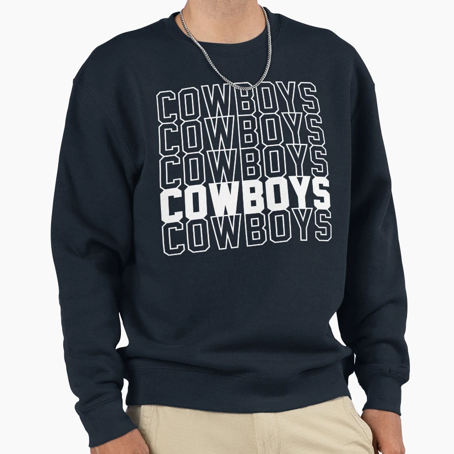 Cowboys Sweatshirt - Minimalist Print Men Women - T-Shirt, Sweatshirt, Hoodie