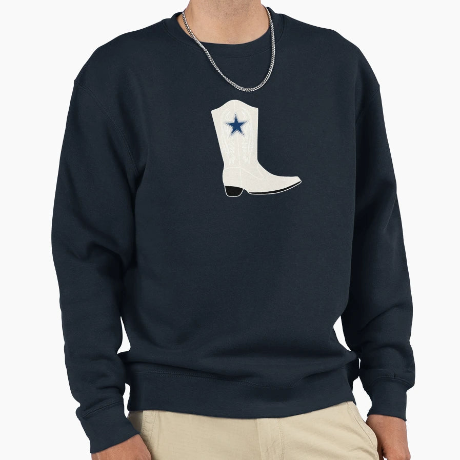 Dallas Cowboys Cheerleaders Boot Sweatshirt - Graphic Print Unisex - T-Shirt, Sweatshirt, Hoodie