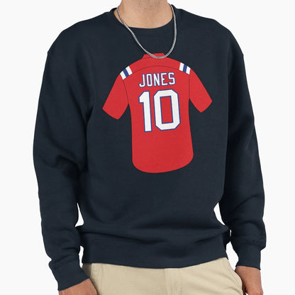 Mac Jones Jersey Number 10 Sweatshirt - Casual Everyday Wear for Adults - T-Shirt, Sweatshirt, Hoodie