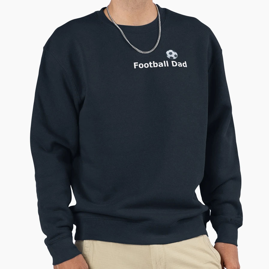 Football Dad Sweatshirt - Minimalist Print for Adults - T-Shirt, Sweatshirt, Hoodie