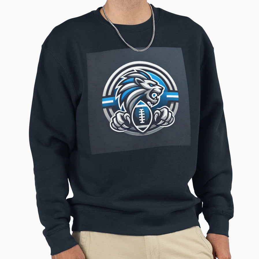 Detroit Football Sweatshirt - Custom Art Print Men Women - T-Shirt, Sweatshirt, Hoodie
