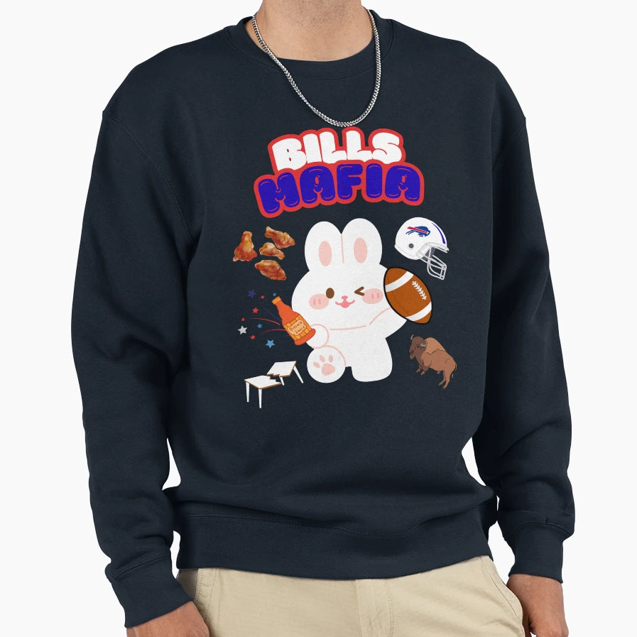 Bills Mafia Bunny Sweatshirt - Streetwear Style Men Women - T-Shirt, Sweatshirt, Hoodie