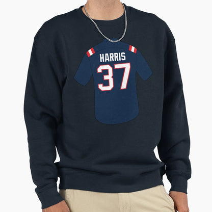 Damien Harris Jersey Number 37 Sweatshirt - Unique Graphic Men Women - T-Shirt, Sweatshirt, Hoodie