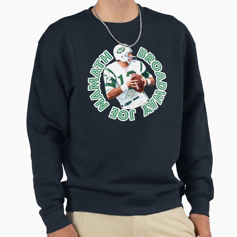Broadway Joe Namath Sweatshirt - Minimalist Print Unisex - T-Shirt, Sweatshirt, Hoodie