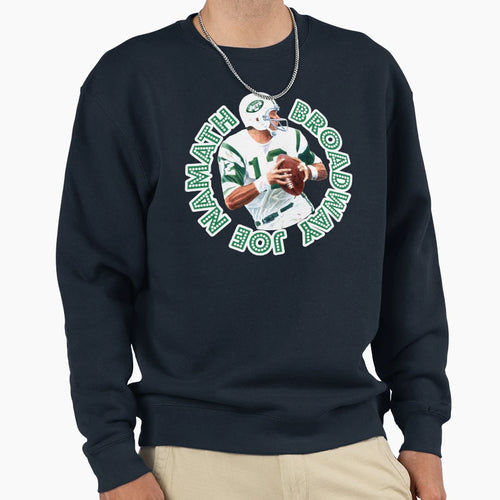 Broadway Joe Namath Sweatshirt - Minimalist Print Unisex - T-Shirt, Sweatshirt, Hoodie