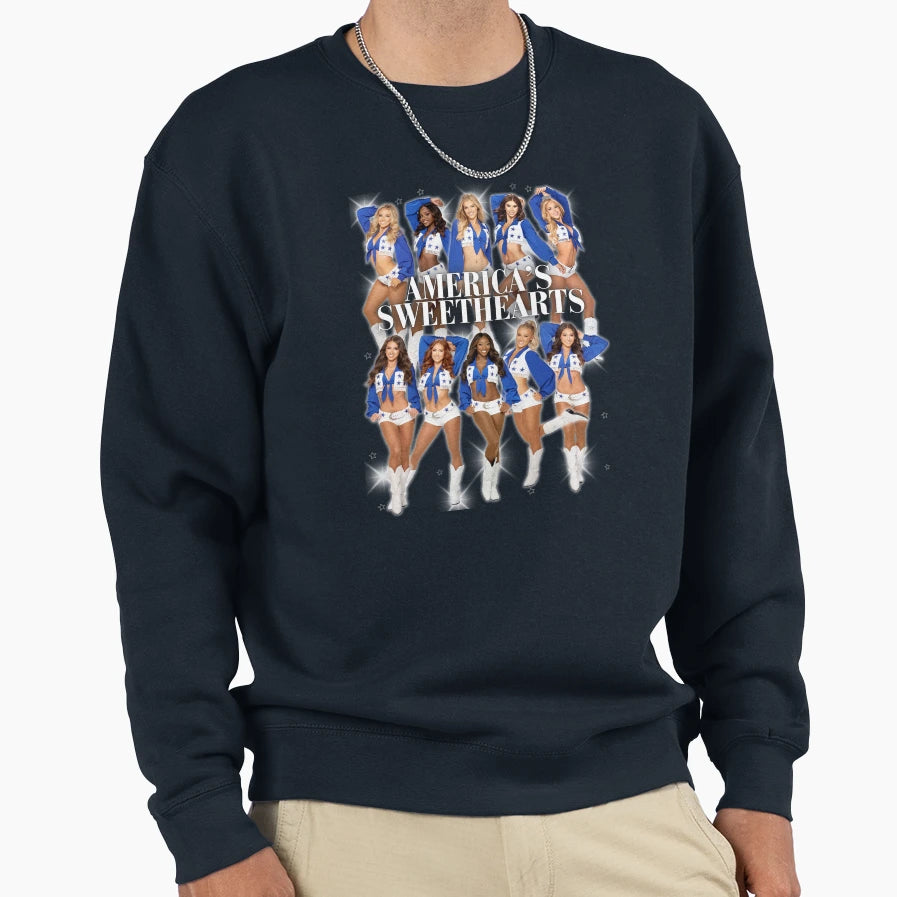 Dallas Cowboys Cheerleaders Football Sweatshirt - Trendy Graphic Men Women - T-Shirt, Sweatshirt, Hoodie