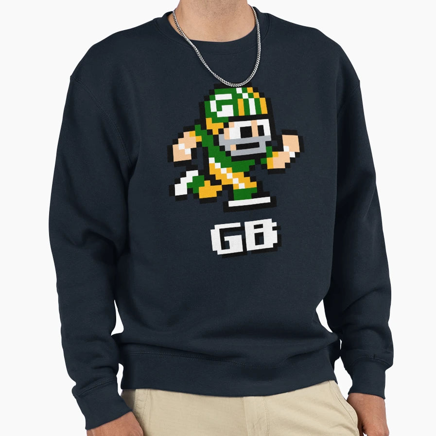 Green Bay Packers Tecmo Super Bowl Sweatshirt - Minimalist Print Men Women - T-Shirt, Sweatshirt, Hoodie